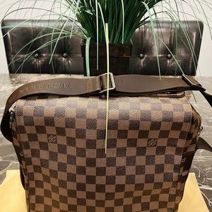 Louis Vuitton Messenger Naviglio Brown Damier Ebene Canvas Shoulder Bag